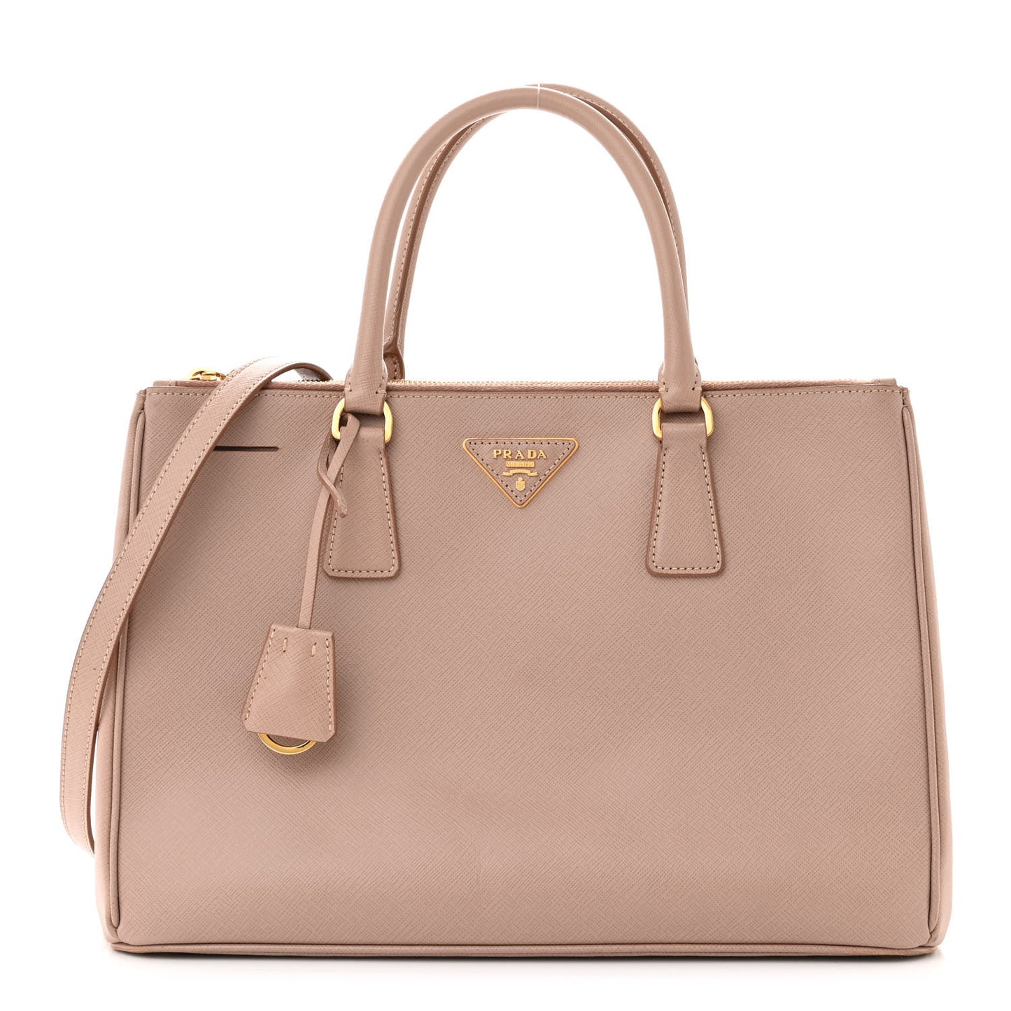 Saffiano Medium Galleria Double Zip Tote Cammeo