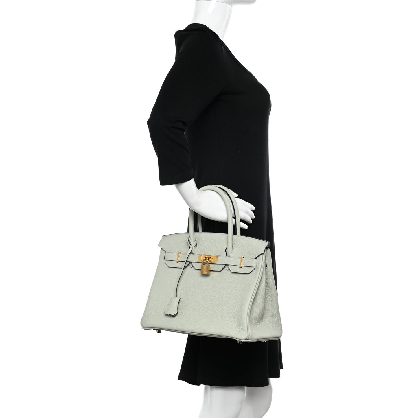 Togo Birkin 30 Gris Neve