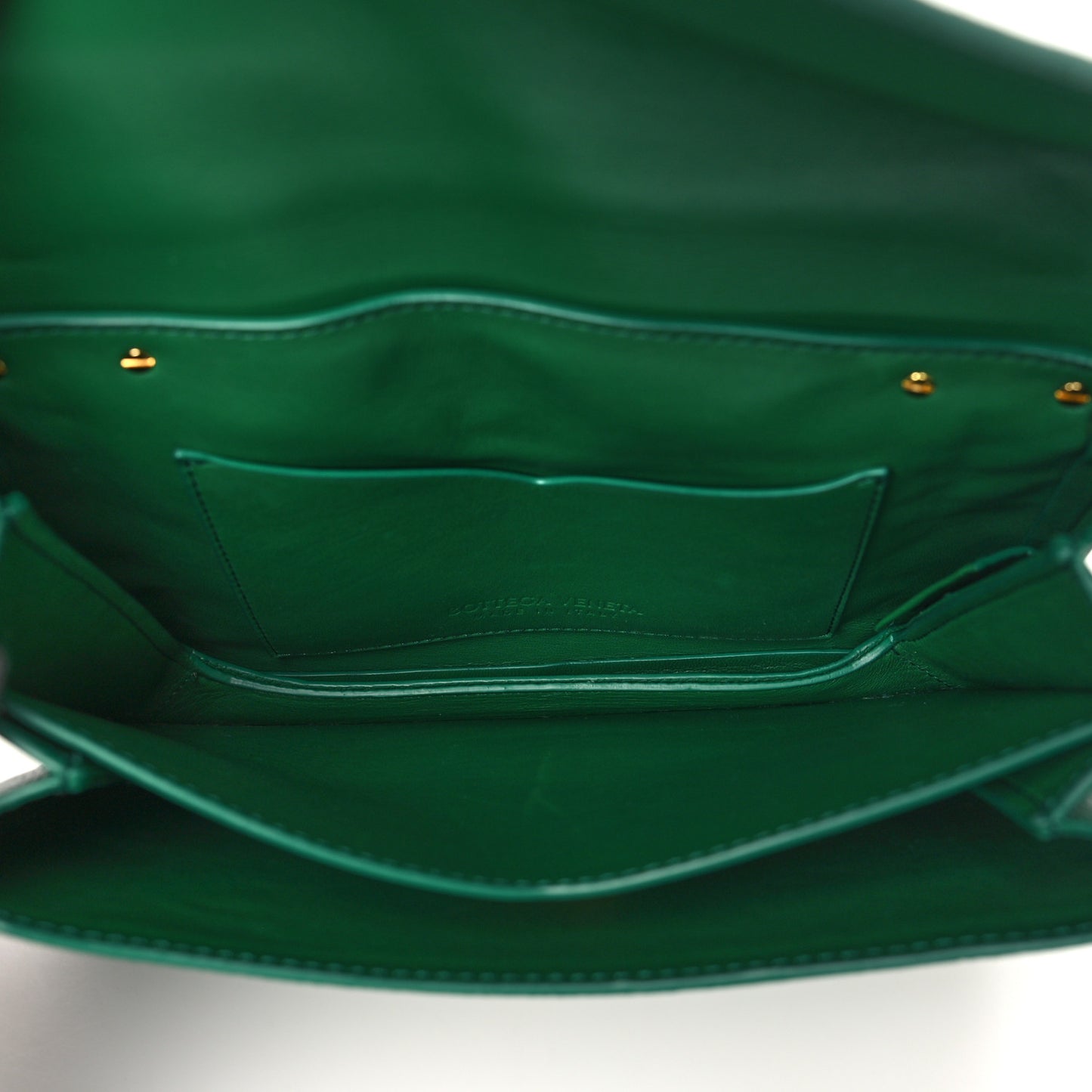 BOTTEGA VENETA Calfskin Mount Envelope Bag Jungle