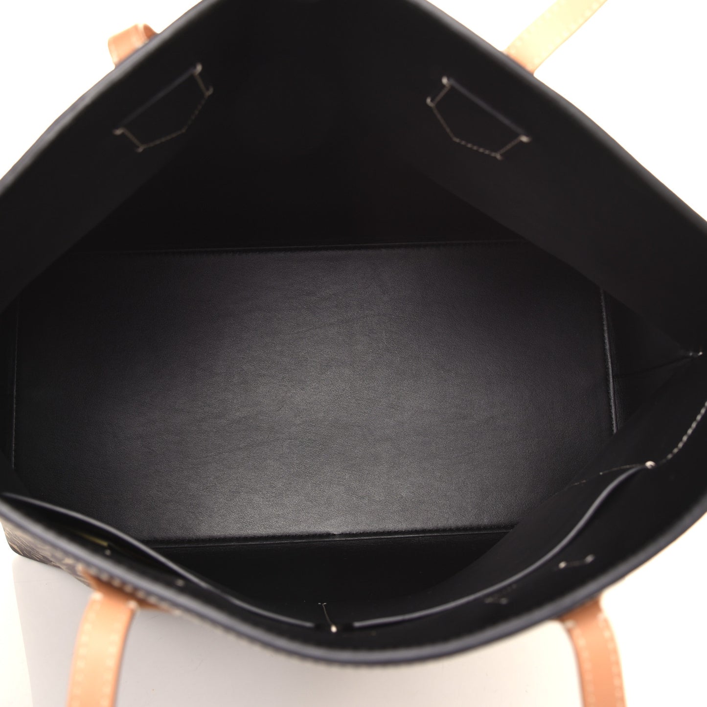 E-Canvas Monogram Large Society Tote Bridle Brown