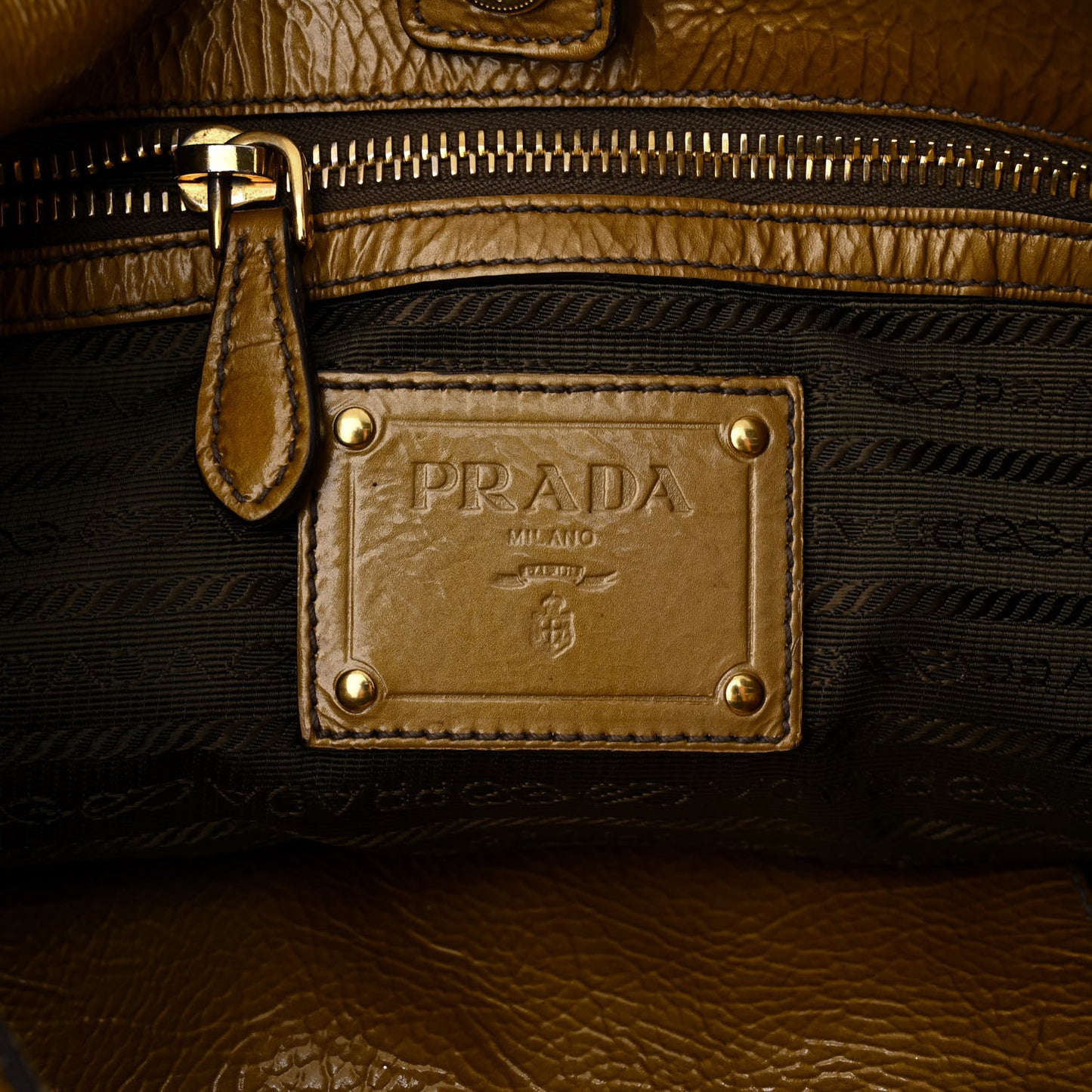 Vernice Sfumata Shoulder Bag Blond Mordore