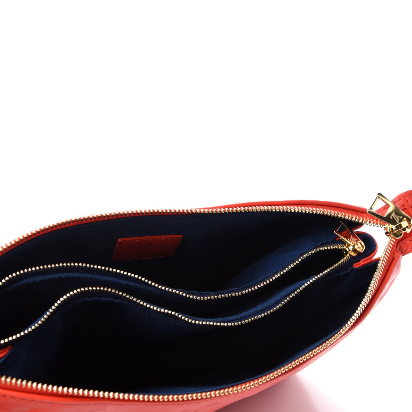 Lambskin Embossed Monogram Coussin PM Red