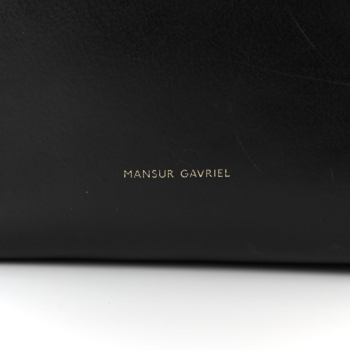Calfskin Mini Bucket Bag Black Flamma