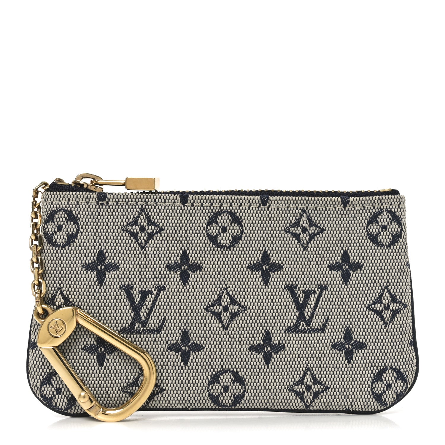 Louis Vuitton Mini Lin Key Pouch Blue 1849917 – FASHIONPHILE