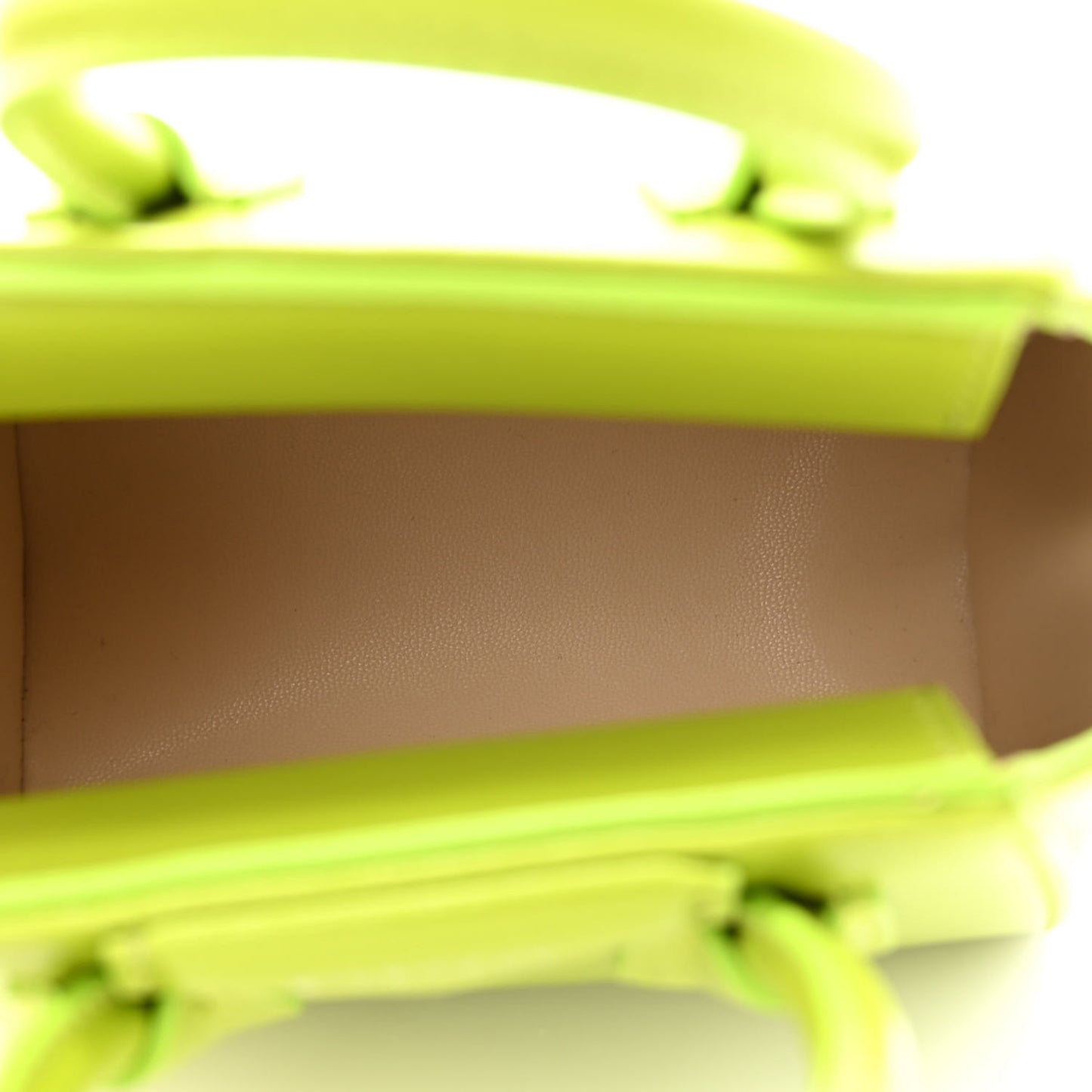 Shiny Lord Calfskin Micro Antigona Citrus Green