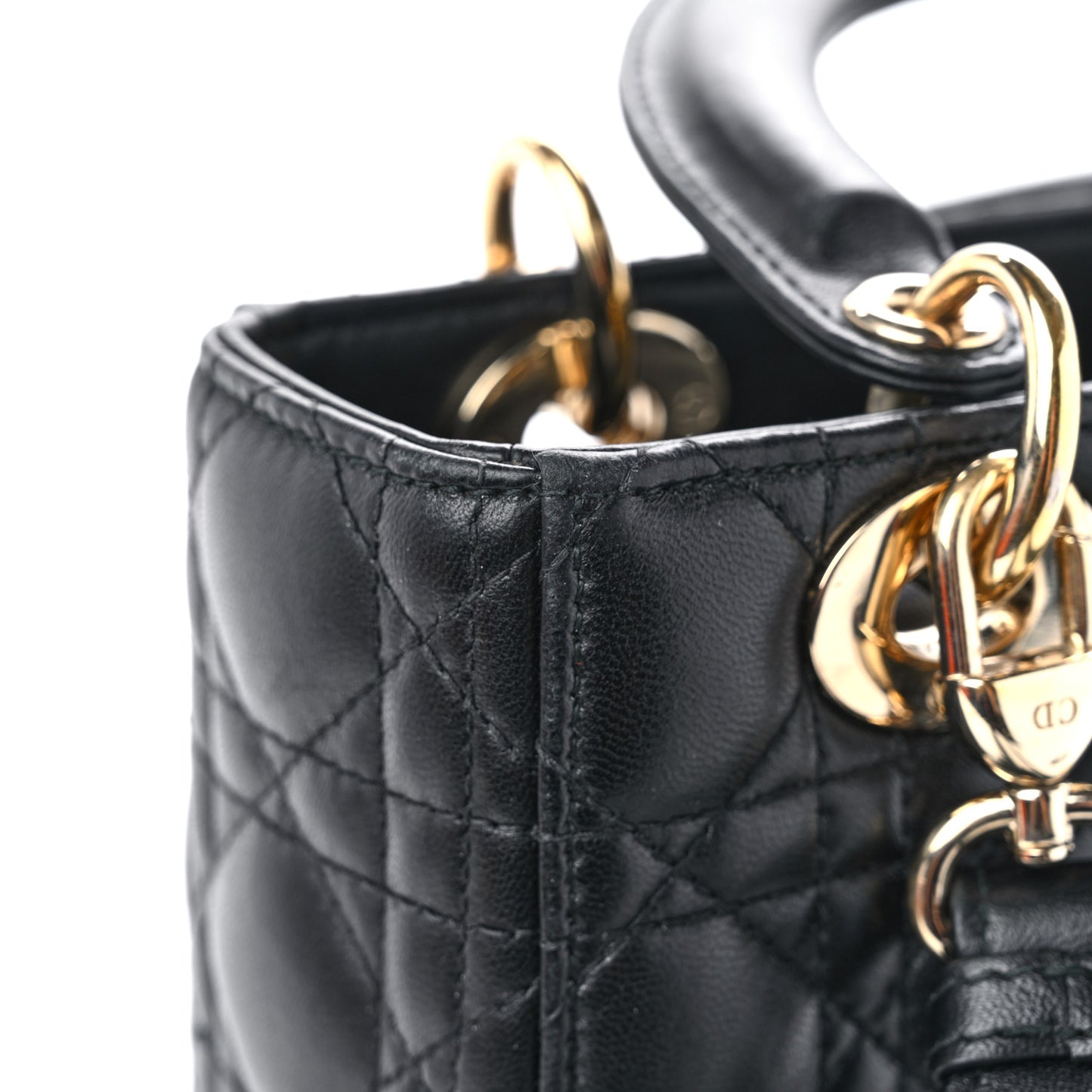 Lambskin Cannage Small My ABCDior Lady Dior Black