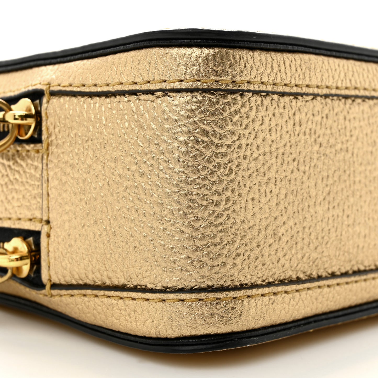 Metallic Calfskin The Box 20 Crossbody Gold