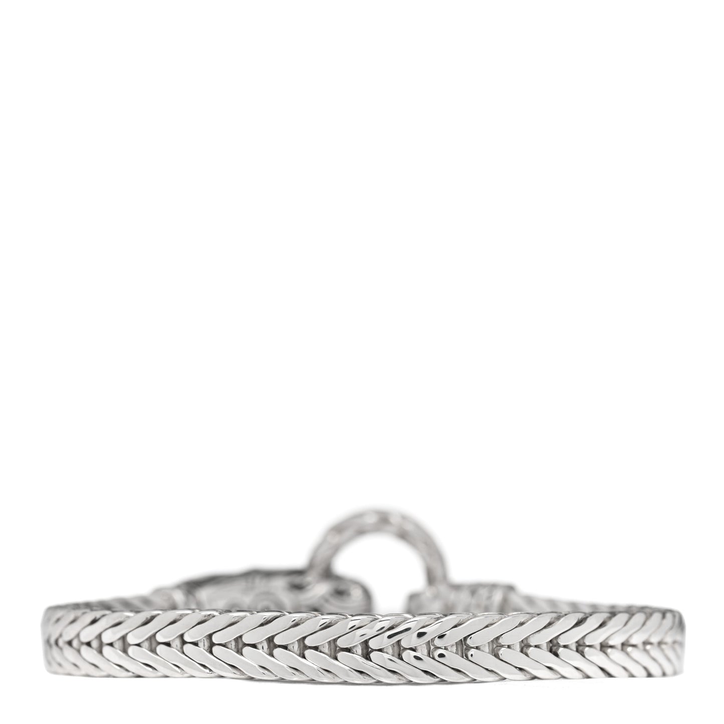 Sterling Silver Black Sapphire Legends Naga Station Bracelet