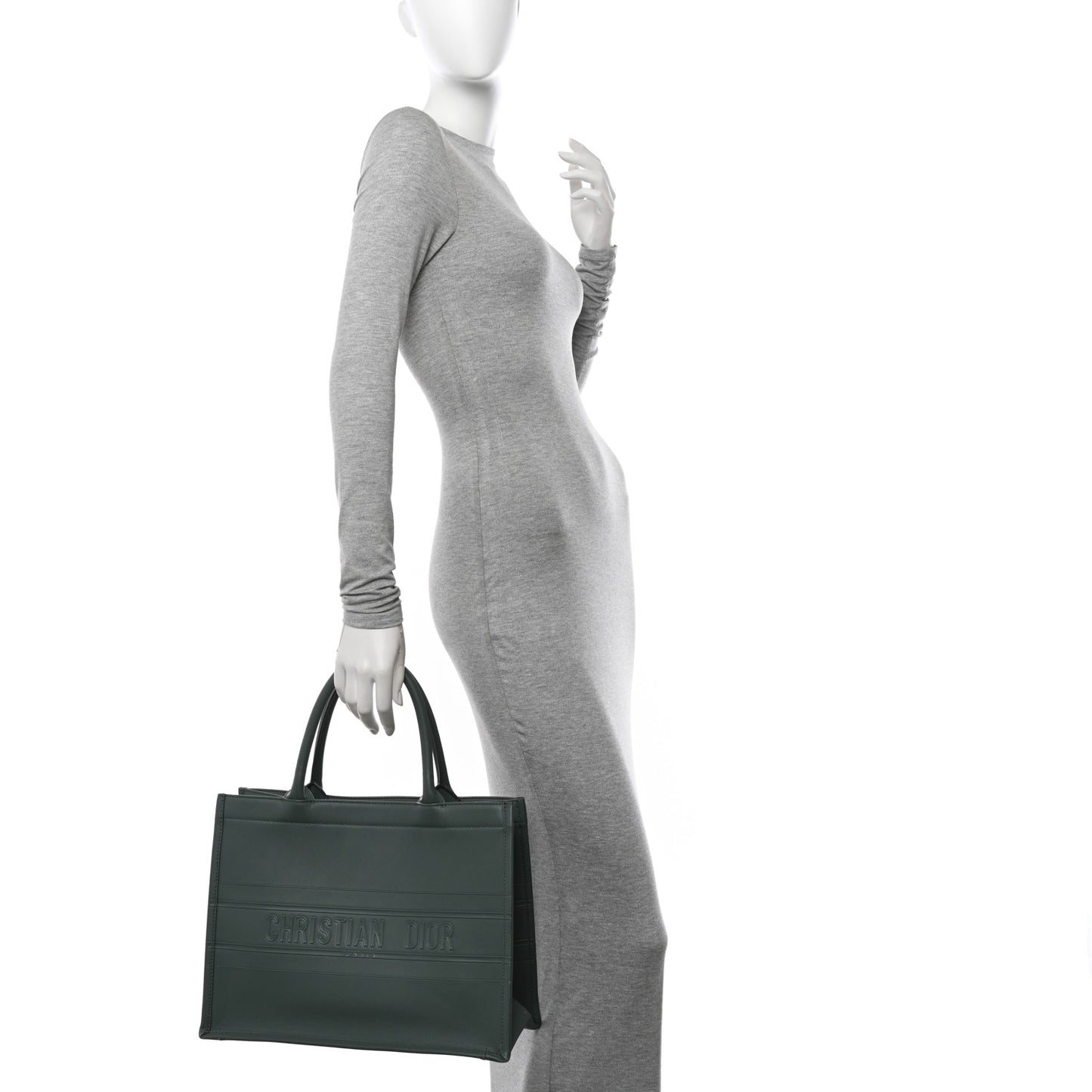 Calfskin Embossed Medium Book Tote Orage