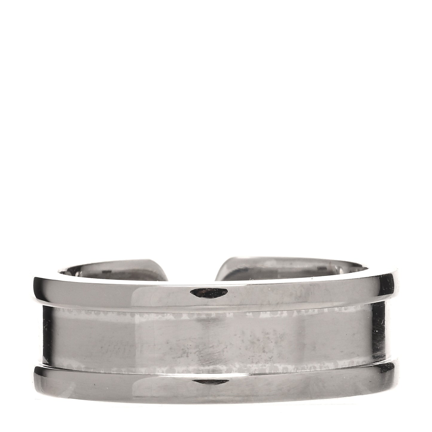 18K White Gold 6.5mm C De Cartier Ring 52 6