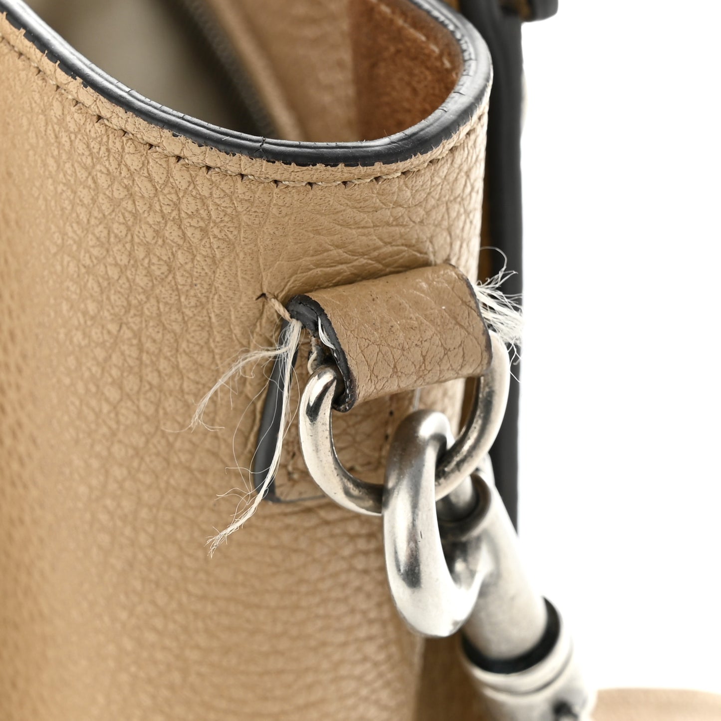 Drummed Calfskin Nano Luggage Dune