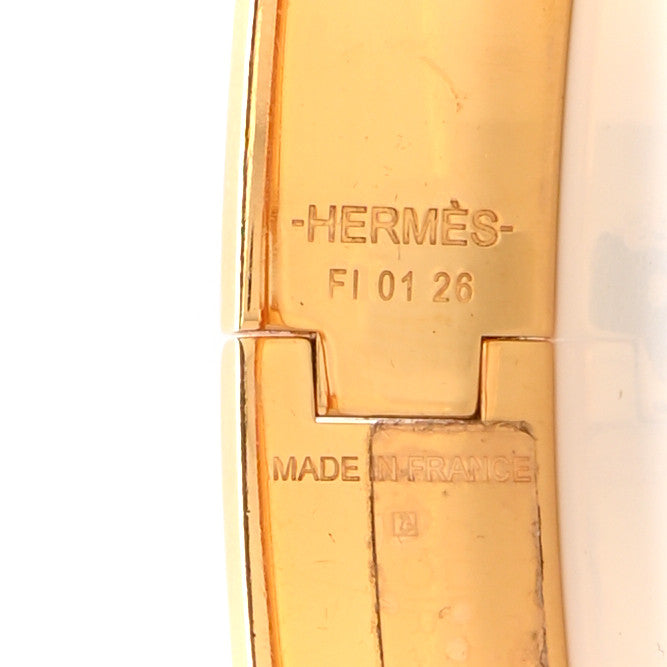 Hermes Enamel Narrow Clic Clac H Bracelet GM Black 4 of 5