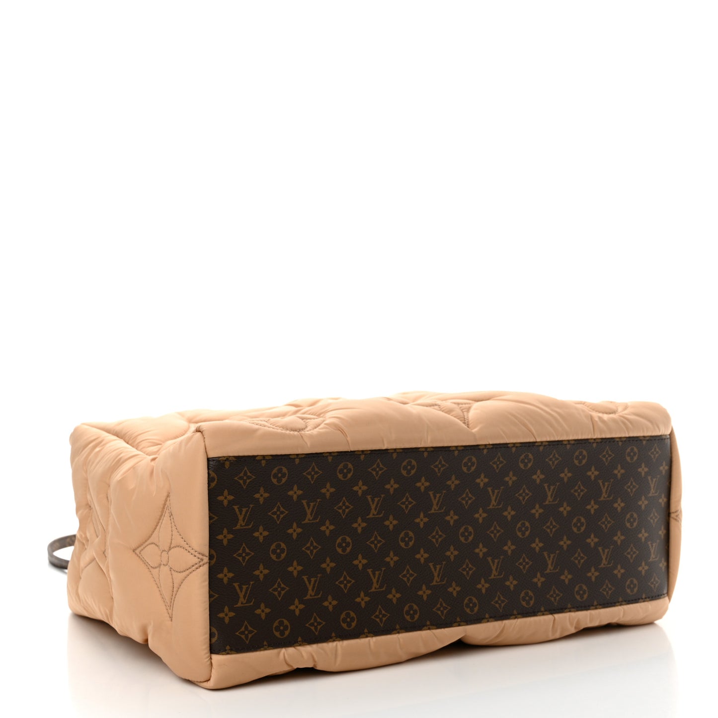 Econyl Monogram Pillow Giant Onthego GM Beige