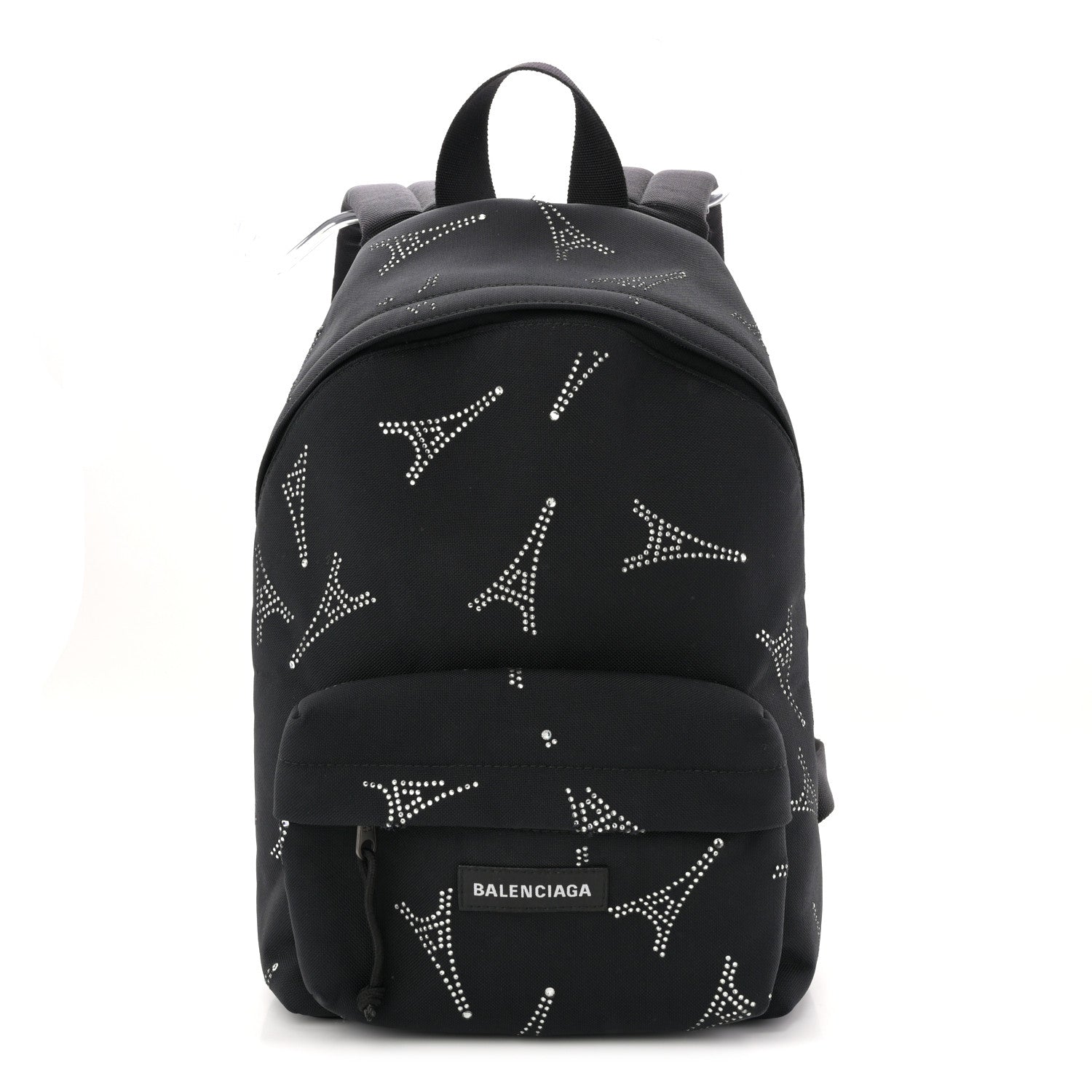Balenciaga Canvas Crystal Embellished Eiffel Tower Explorer 