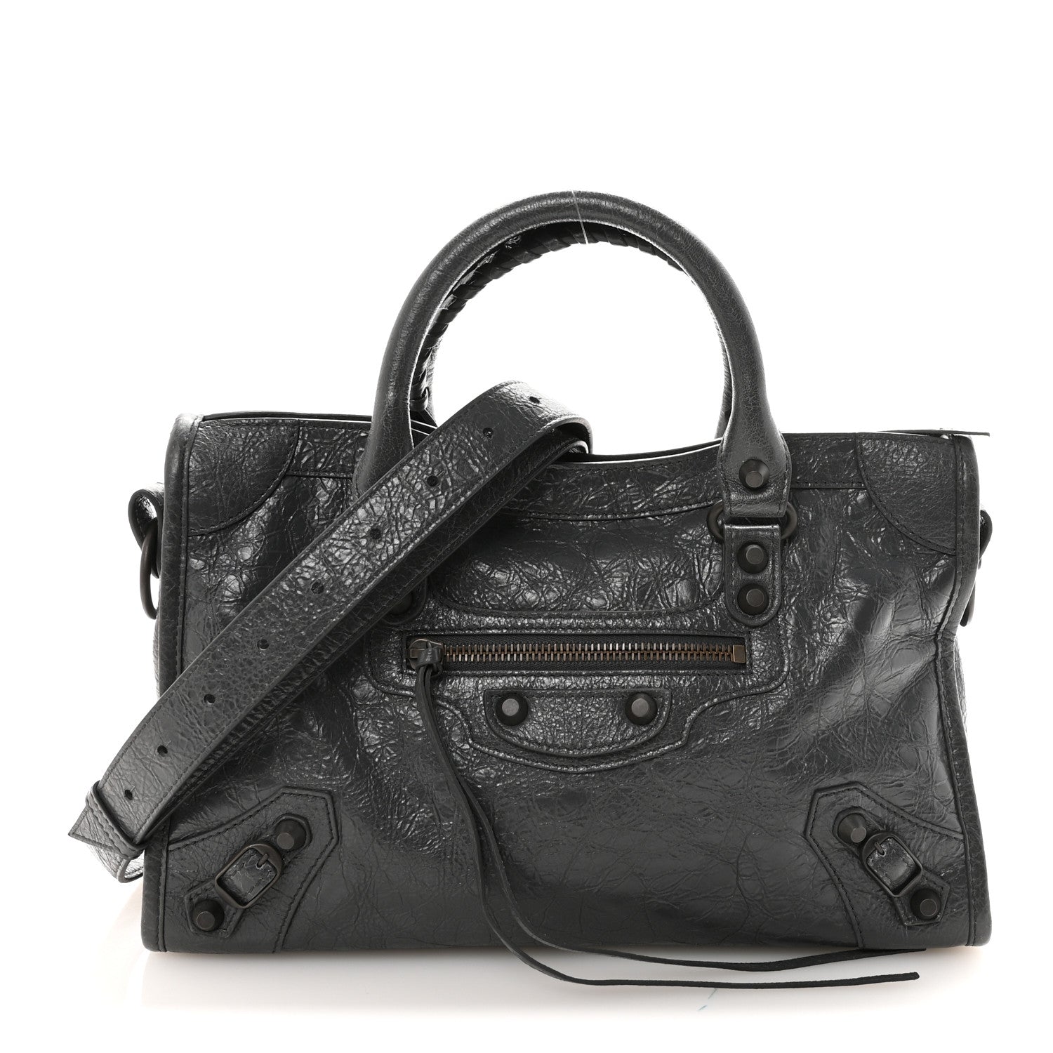 Balenciaga Agneau Arena Classic Hardware Small Le City Volcanic