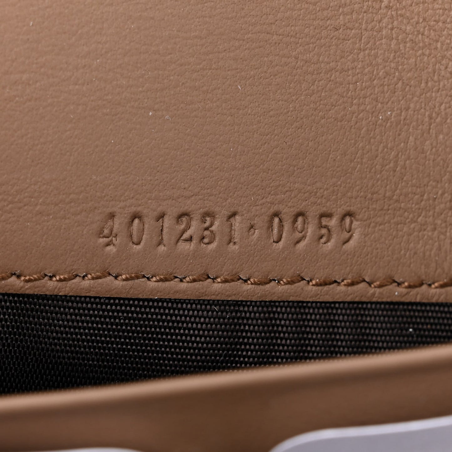 GG Supreme Monogram Mini Dionysus Chain Wallet Beige Taupe