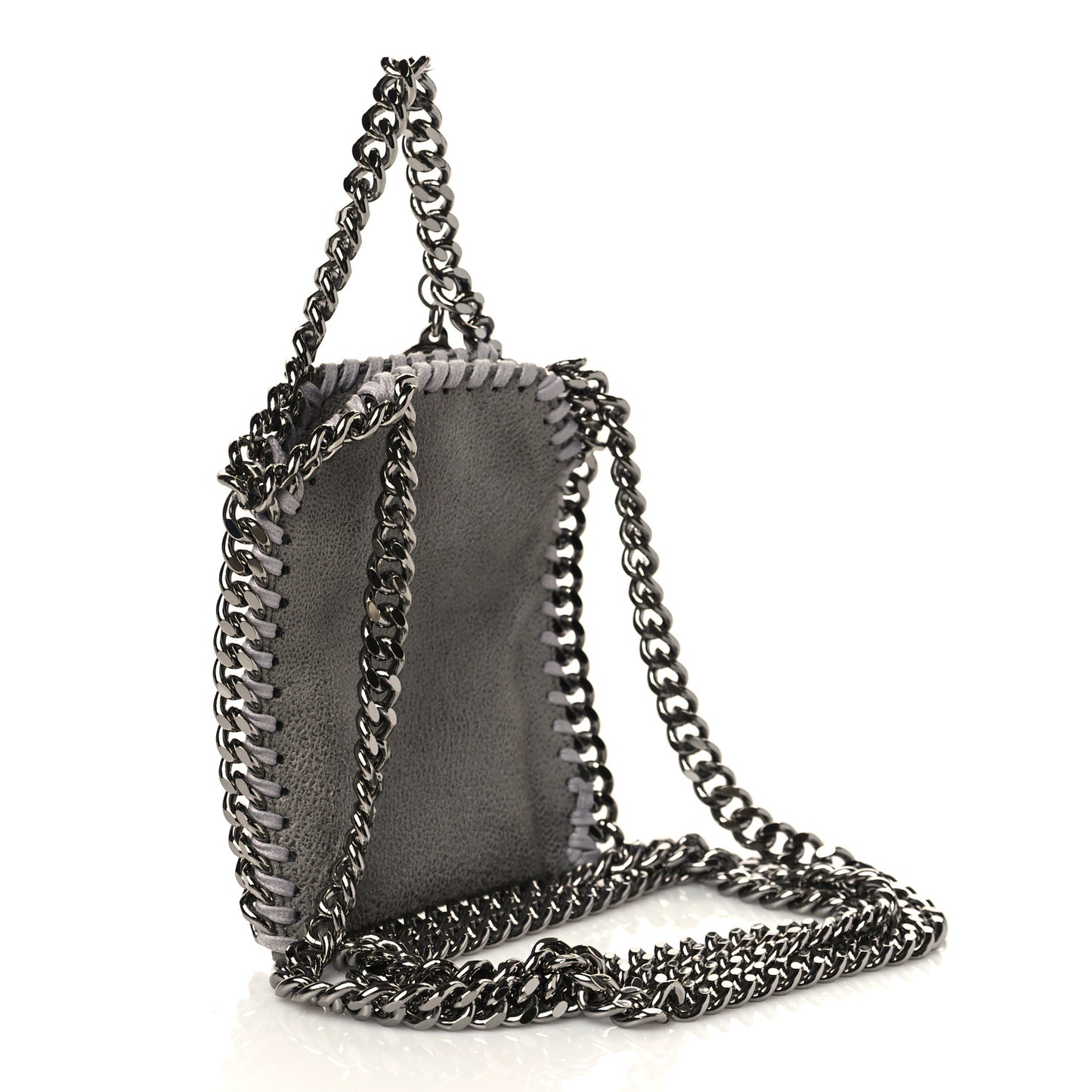 Shaggy Deer Micro Falabella Tote Grey