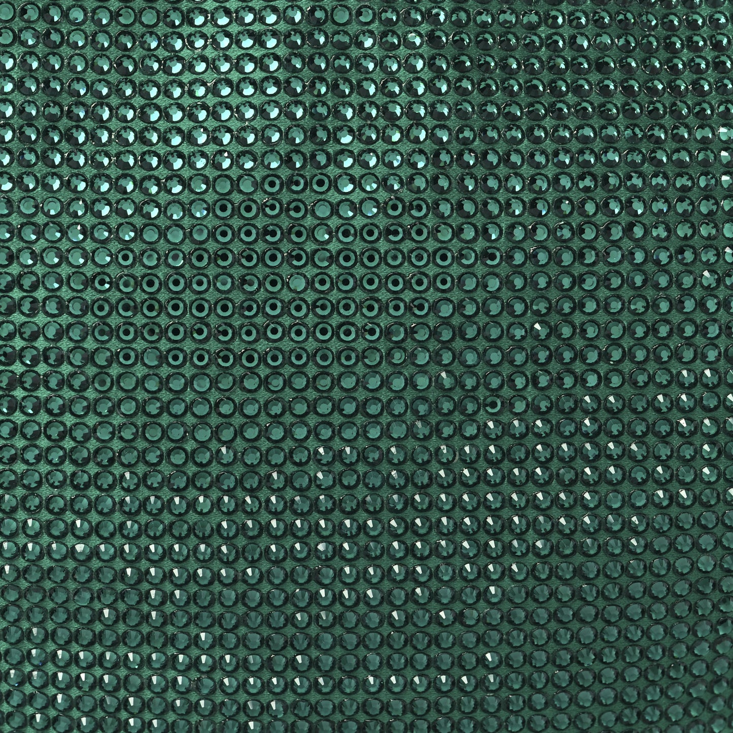 Crystal Embellished Satin Mini Hotfix Jodie Emerald