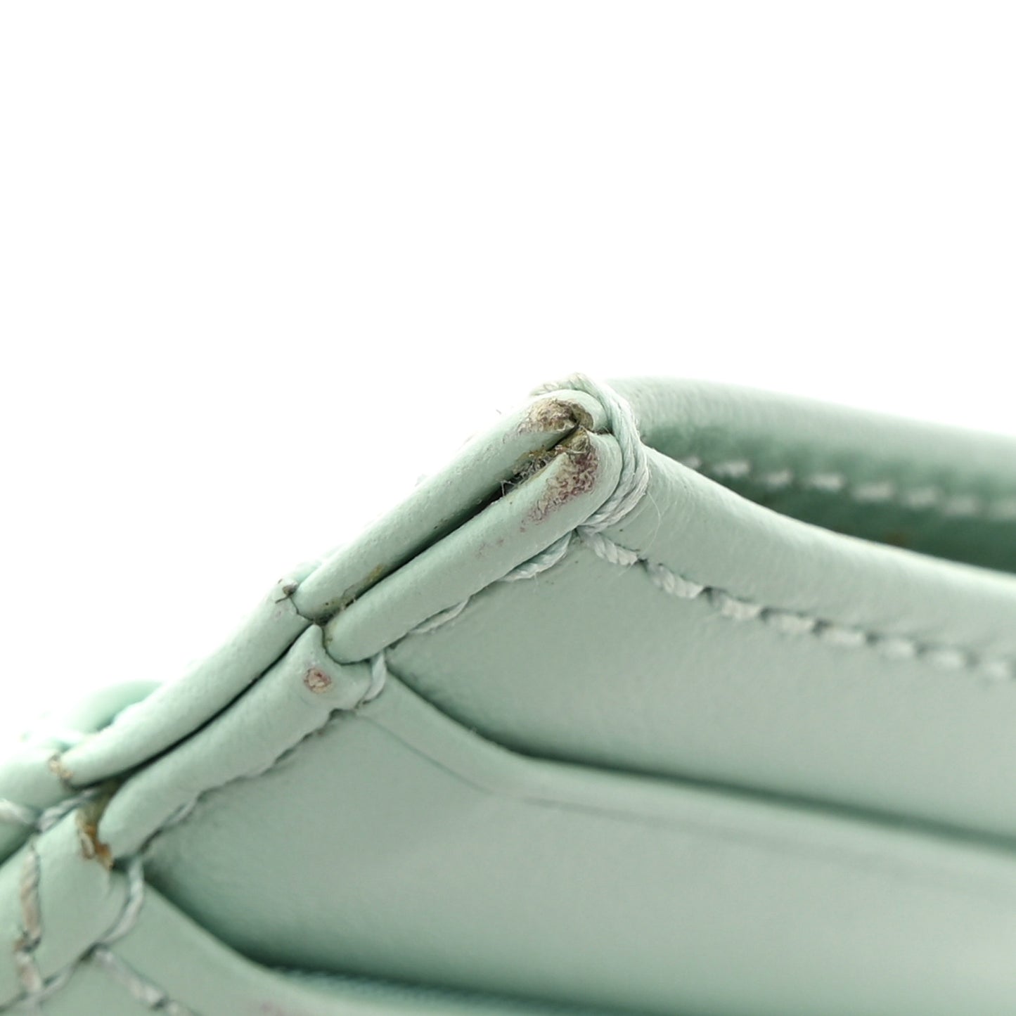 Calfskin Matelasse GG Marmont Card Holder Water Green