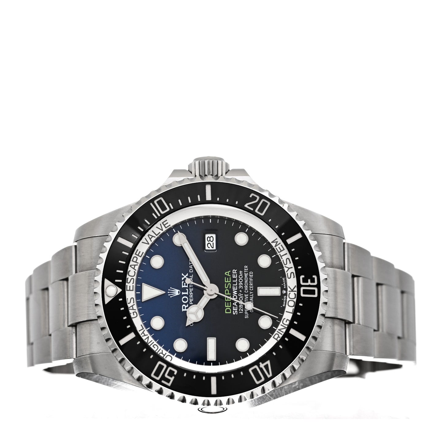 Stainless Steel 44mm Oyster Perpetual Date Sea-Dweller Deepsea James Cameron Watch Blue 126660
