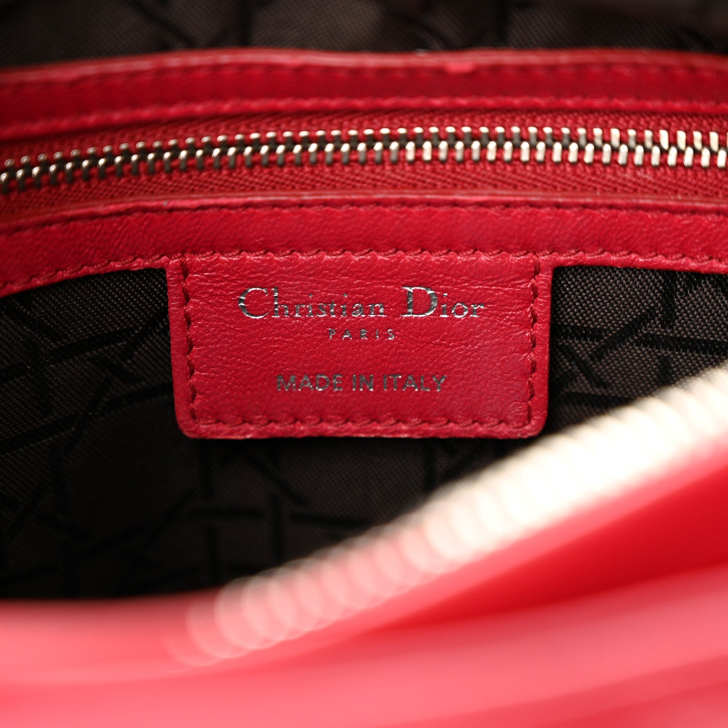 Christian Dior Lambskin Cannage Medium Lady Dior Dark Pink 6 of 16