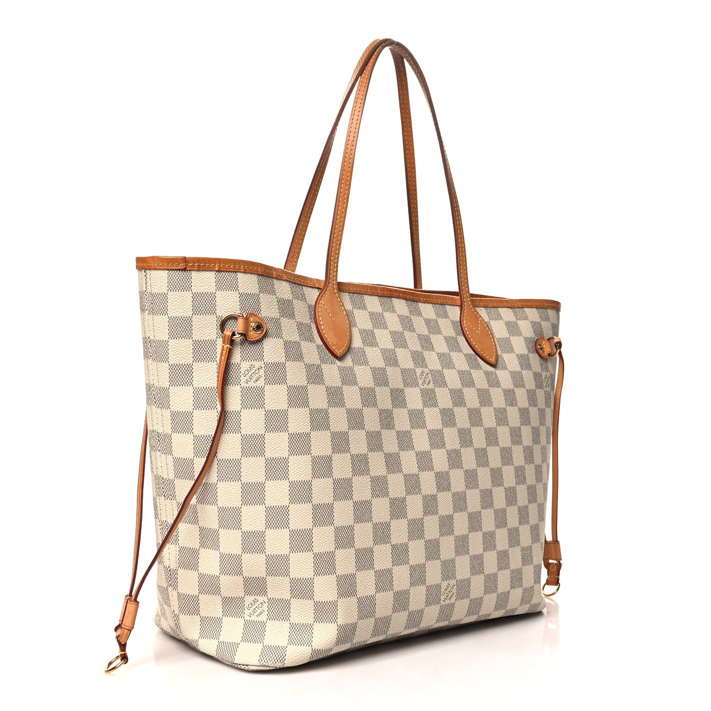 Damier Azur Neo Neverfull MM Rose Ballerine