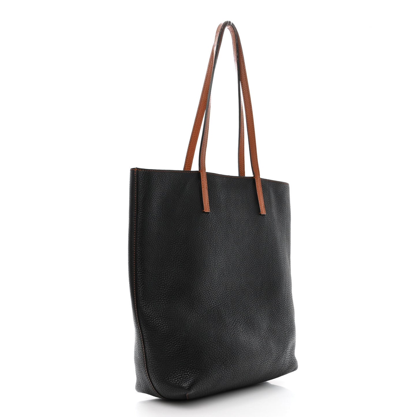 Taurillon Blush Tote Black Cognac