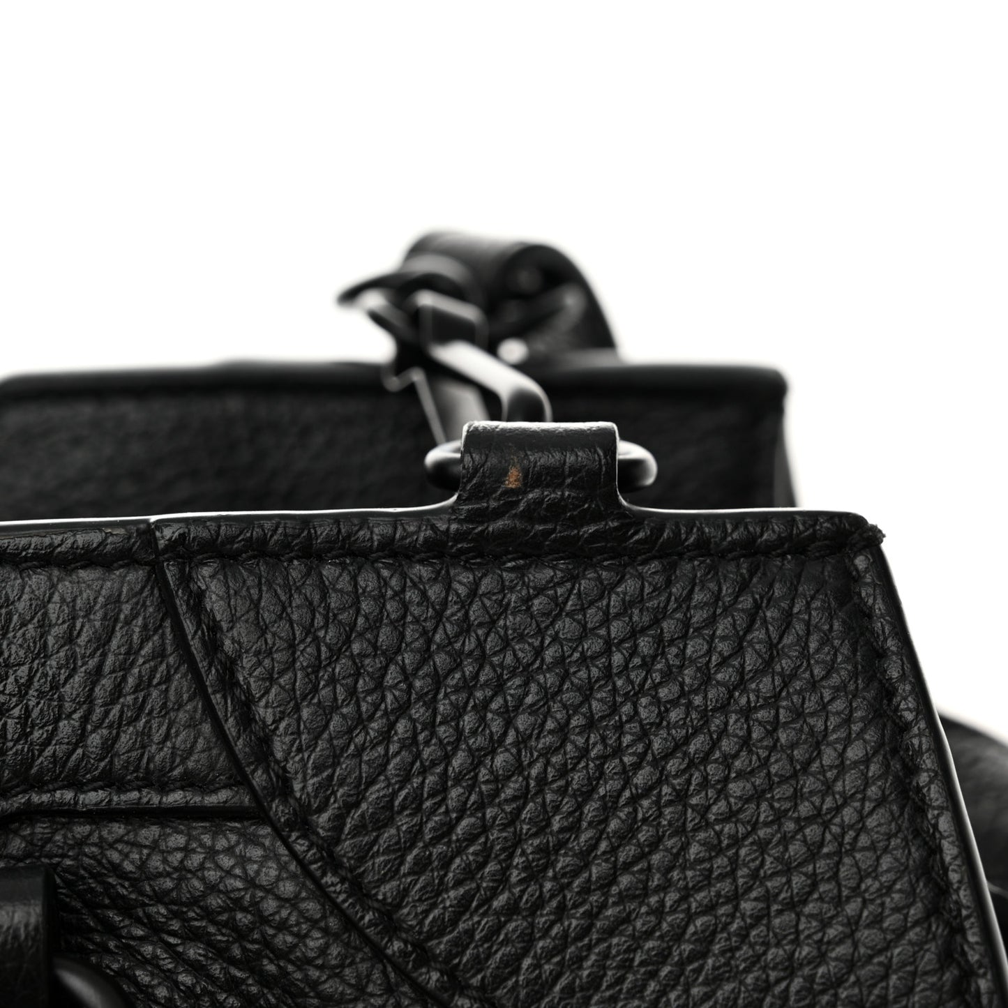 Grained Calfskin Black Hardware Neo Classic City Black