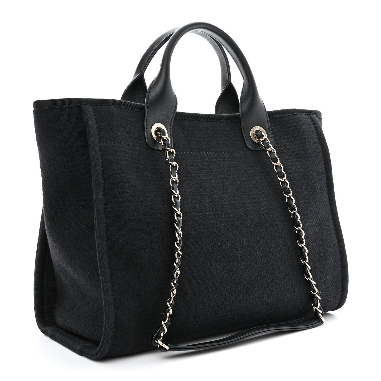 Mixed Fibers Small Deauville Tote Black
