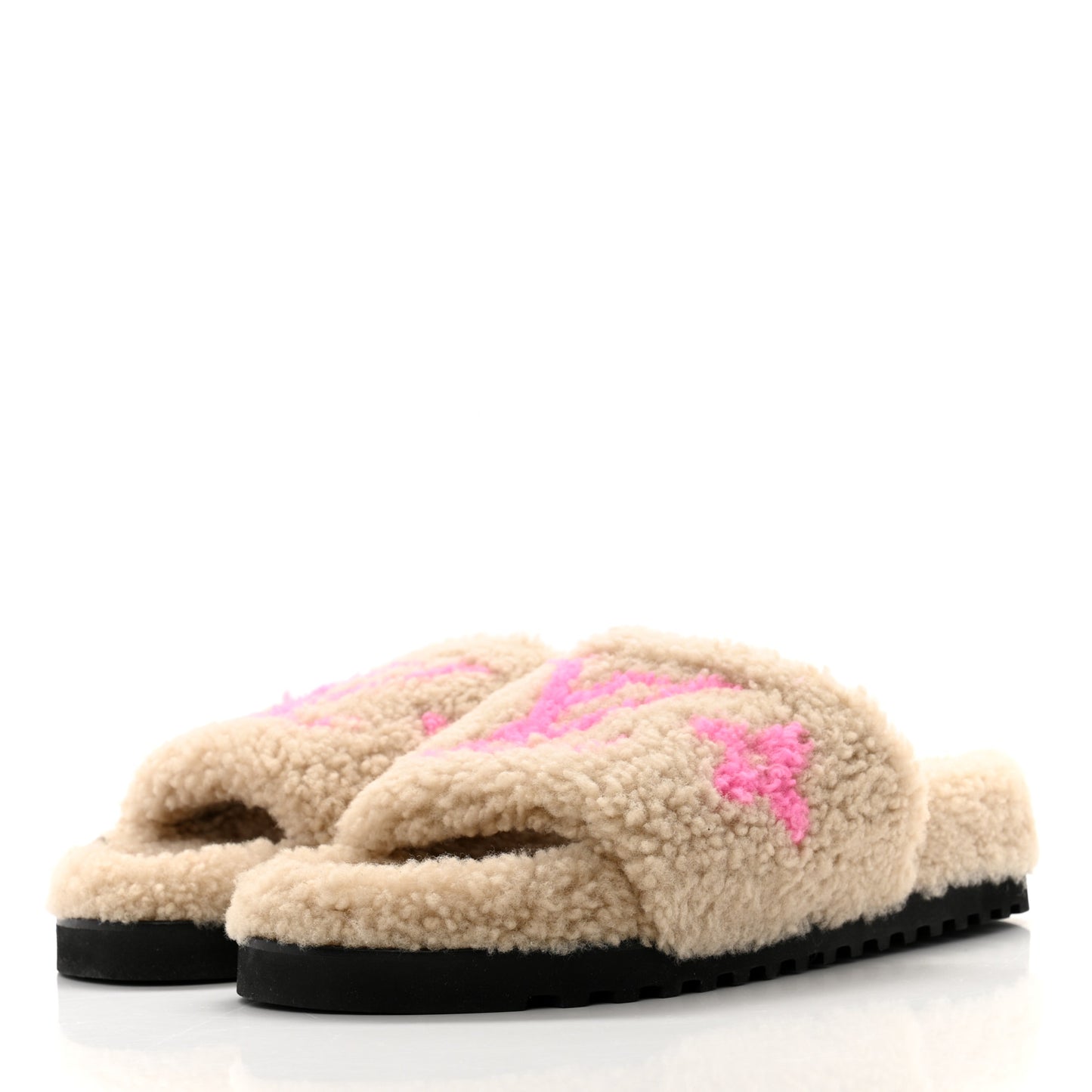 Shearling Paseo Flat Comfort Mule 41 Beige