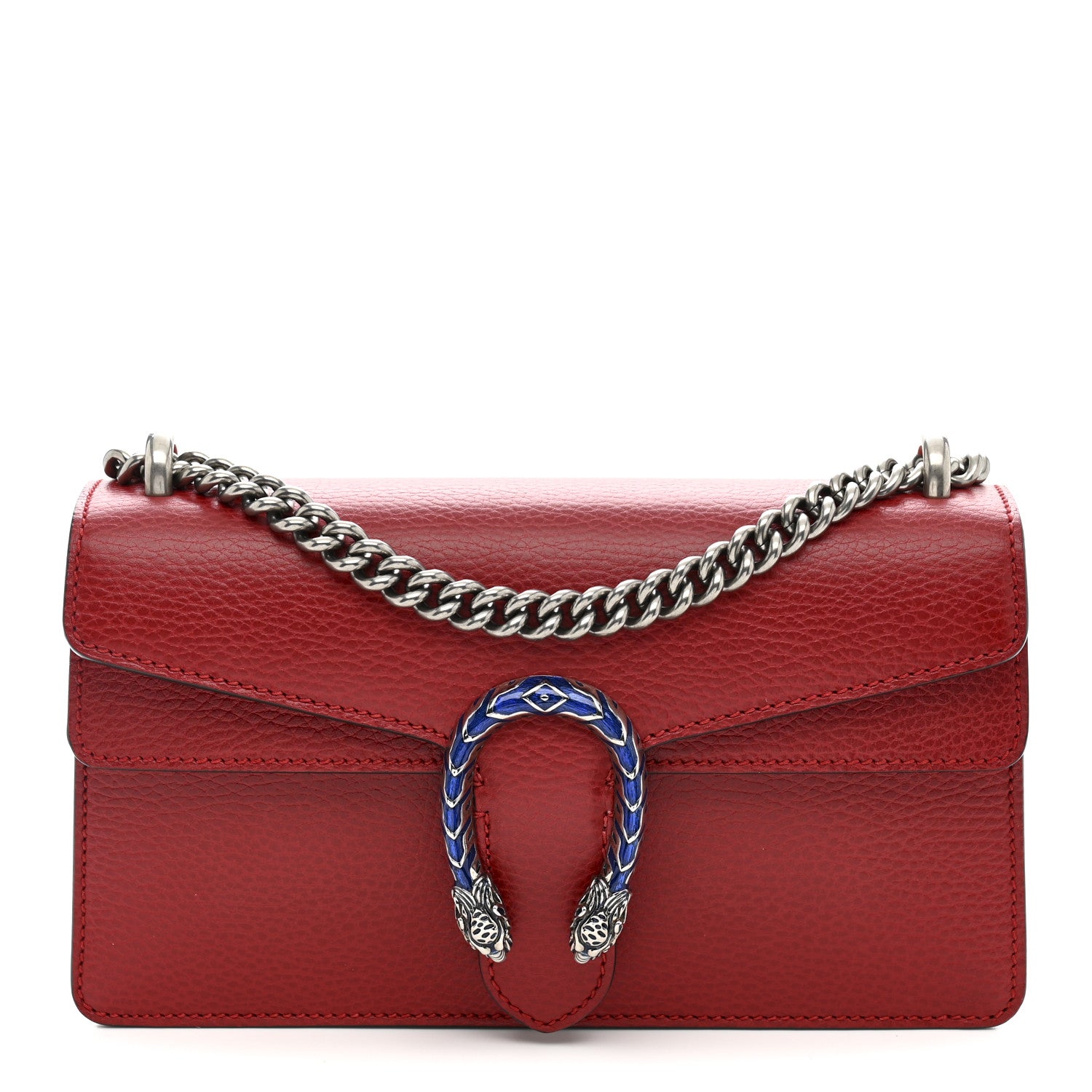 GUCCI ショルダーバッグ　ハイビスカスレッド Gucci Guccissima Signature Small Padlock Top Handle Bag Hibiscus