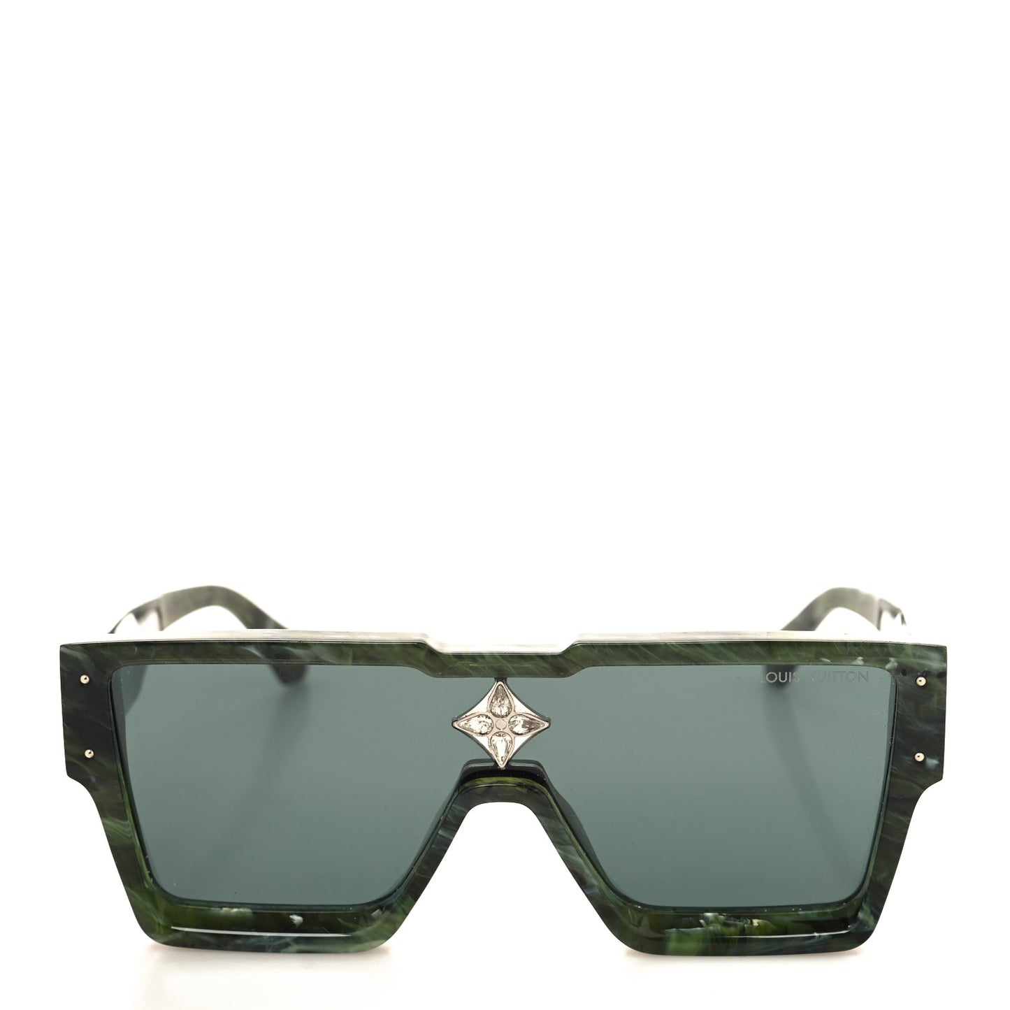 Acetate Marble Effect Swarovski Cyclone Sunglasses Z1552W Green
