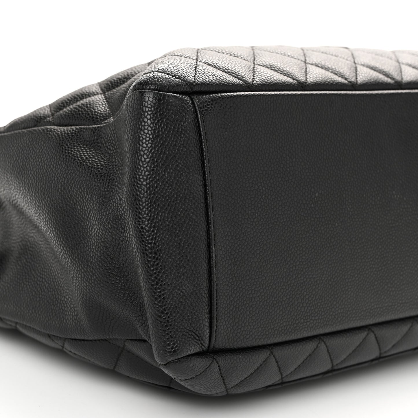 Caviar Quilted Grand Shopping Tote GST Black