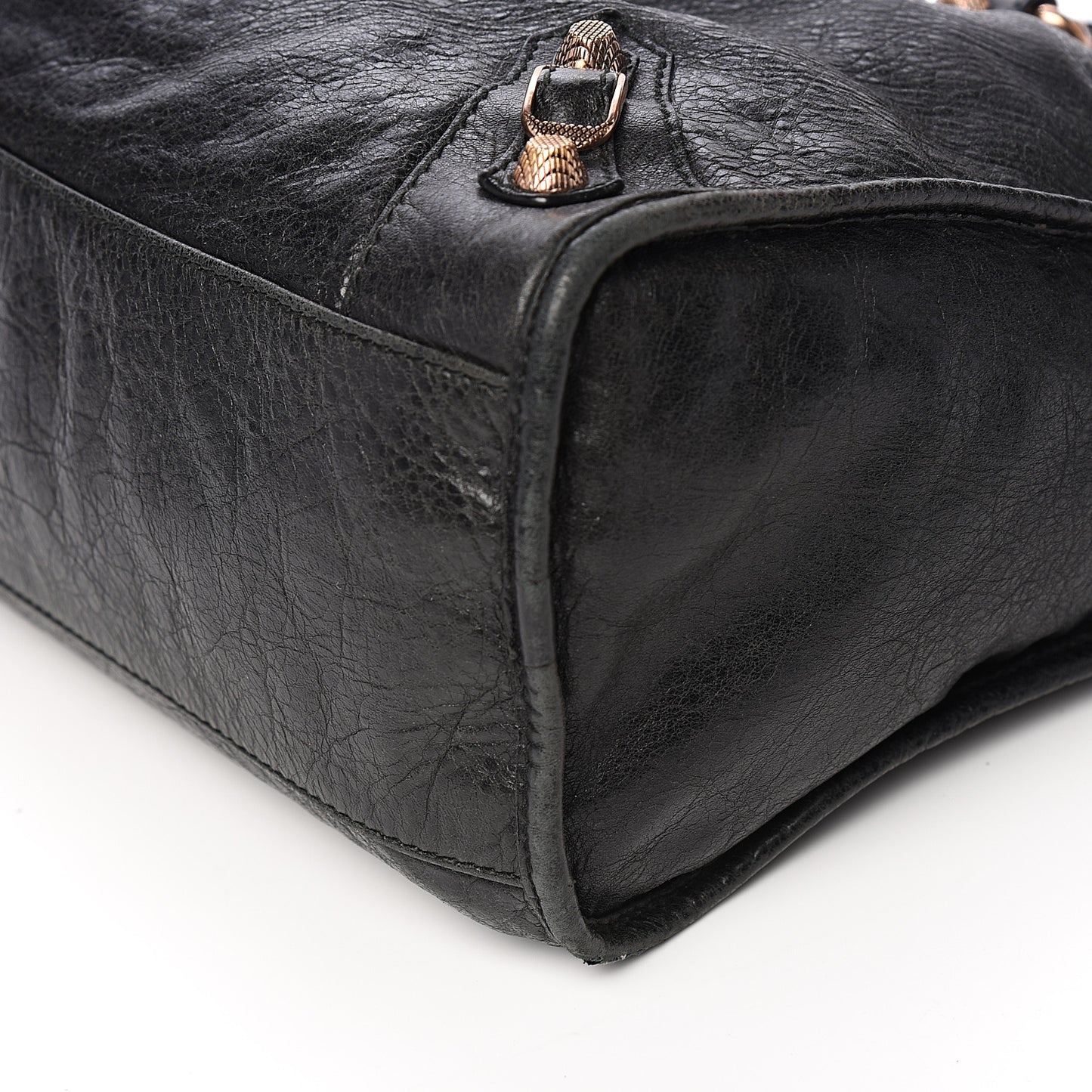 Agneau Giant 12 Rose Gold Hardware City Black