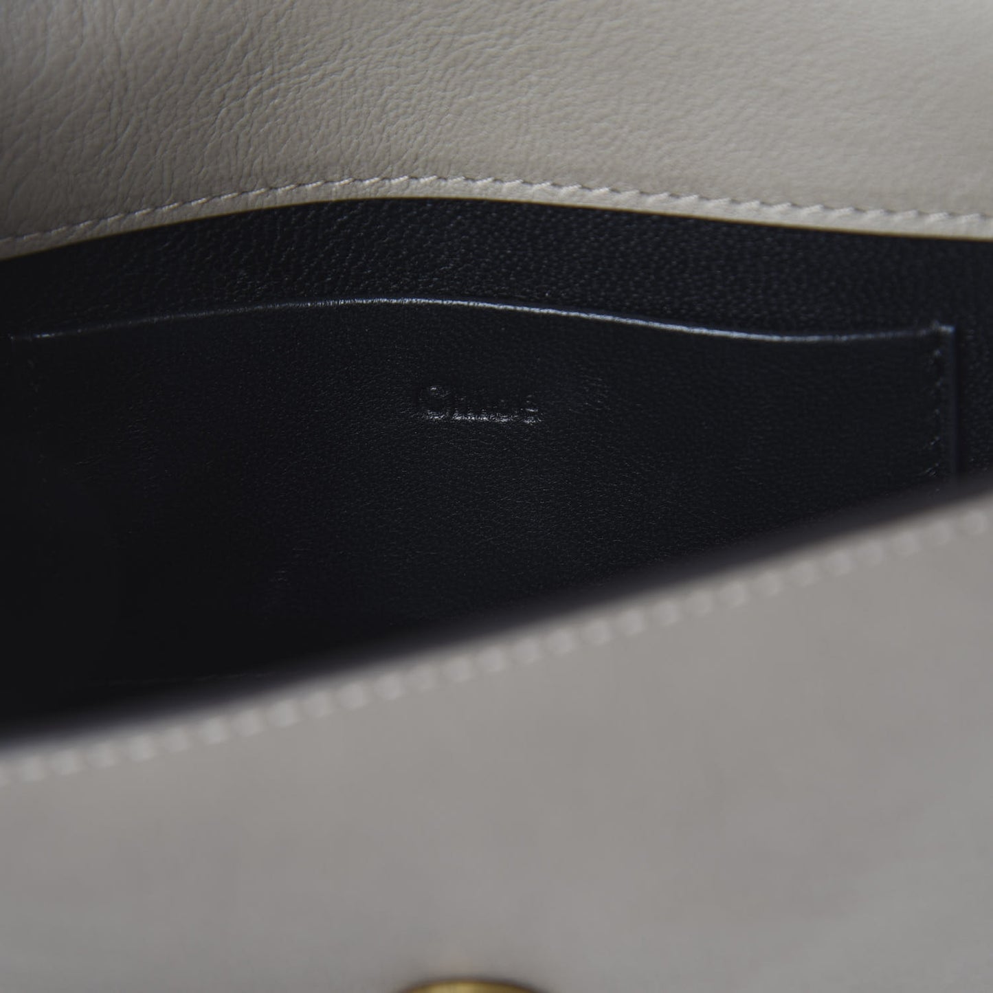 Calfskin Small Nile Bracelet Minaudiere Bag Motty Grey