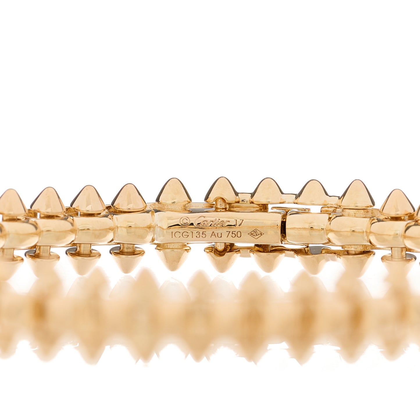 18K Pink Gold Medium Clash De Cartier Bracelet 17
