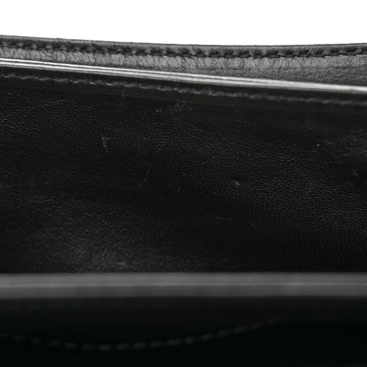 Shiny Extra Supple Calfskin Crocodile Embossed Small Triplet Bag Black