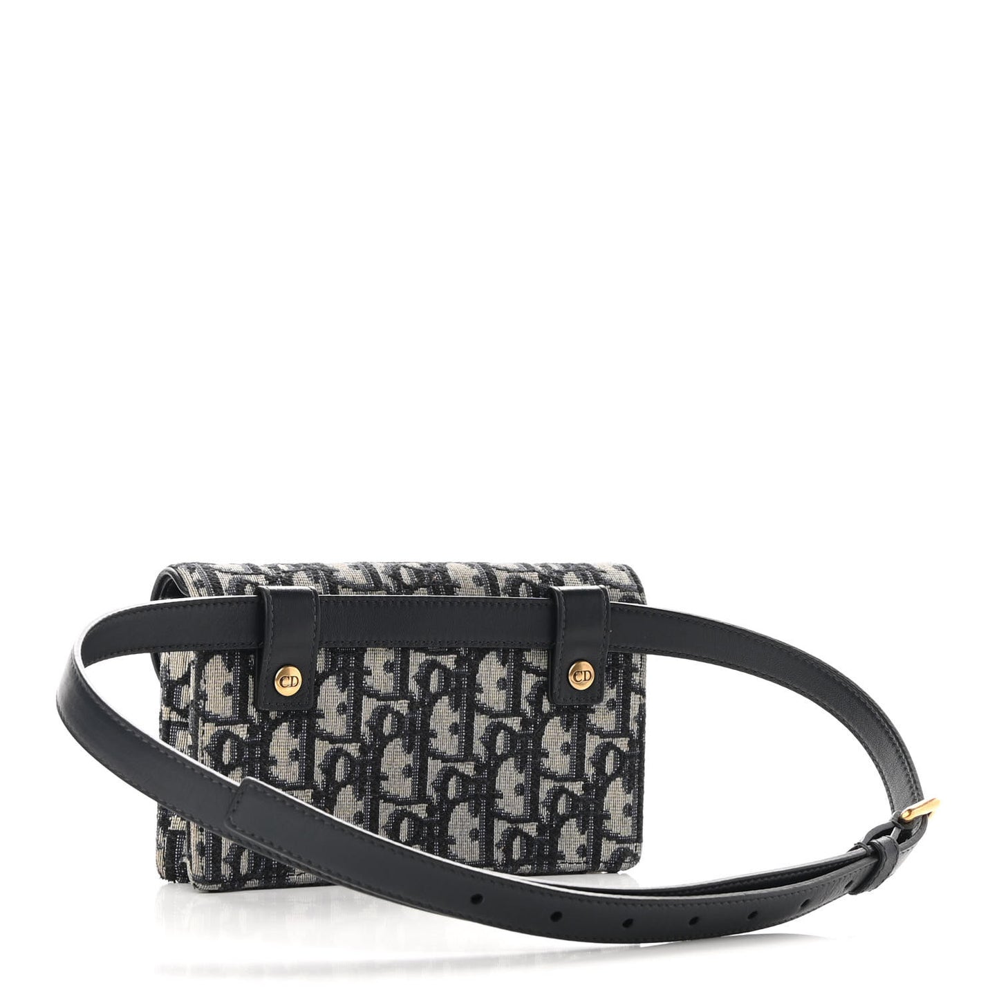 Oblique Saddle Belt Bag Blue