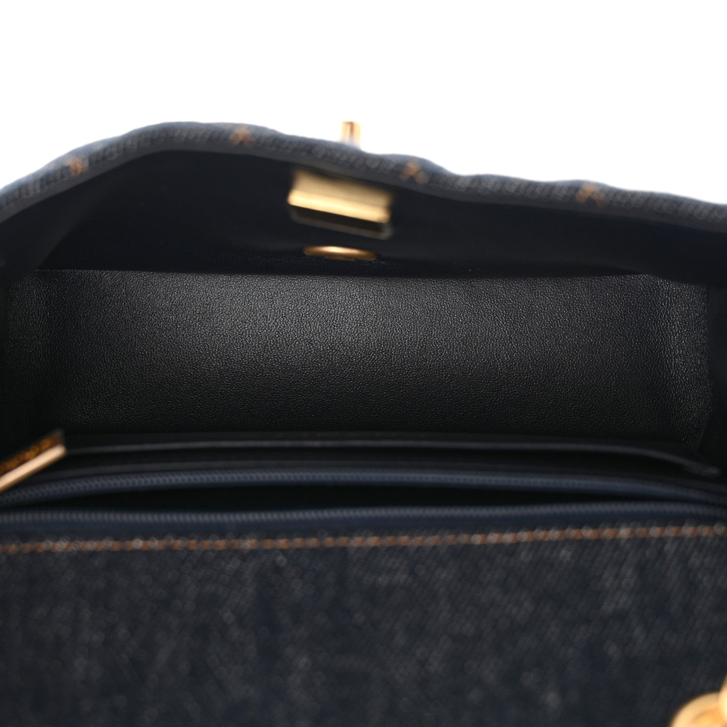 Chanel Denim Quilted Mini Rectangular Flap Dark Blue 4 of 10
