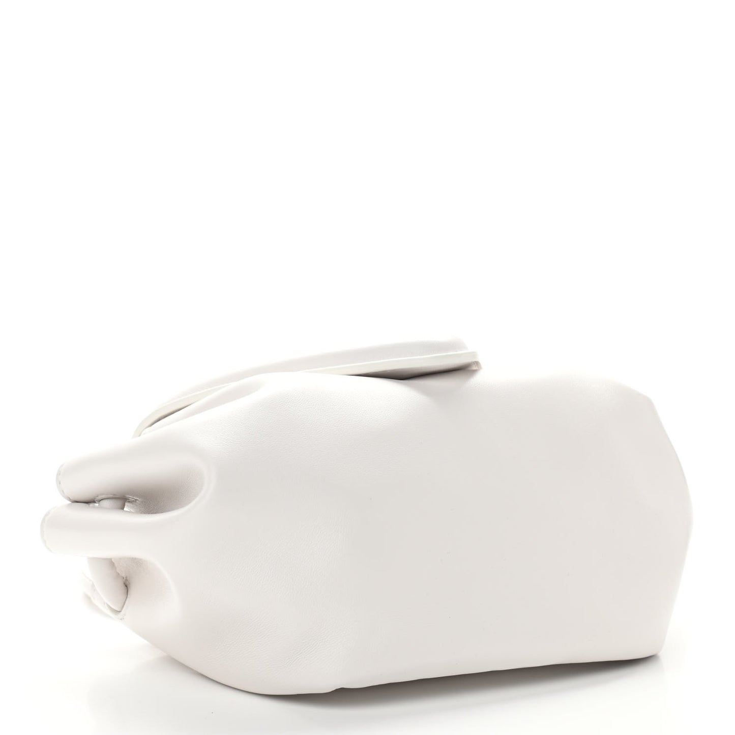 Lambskin Small Beak Triangle Flap Shoulder Bag Chalk