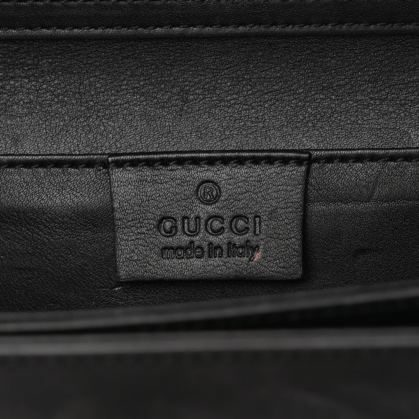 Suede Tigrette Chain Clutch Black