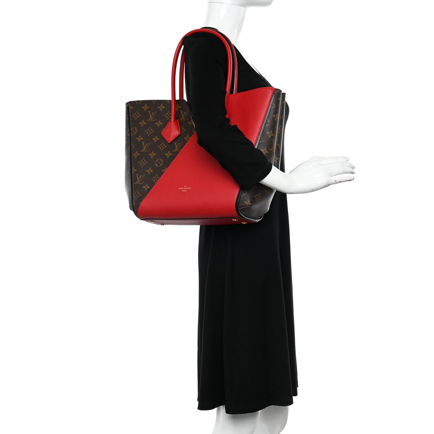 Calfskin Monogram Kimono Tote Cherry