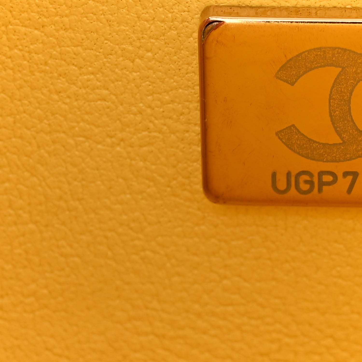 Chanel Caviar Quilted Small Double Flap Yellow 7 of 11