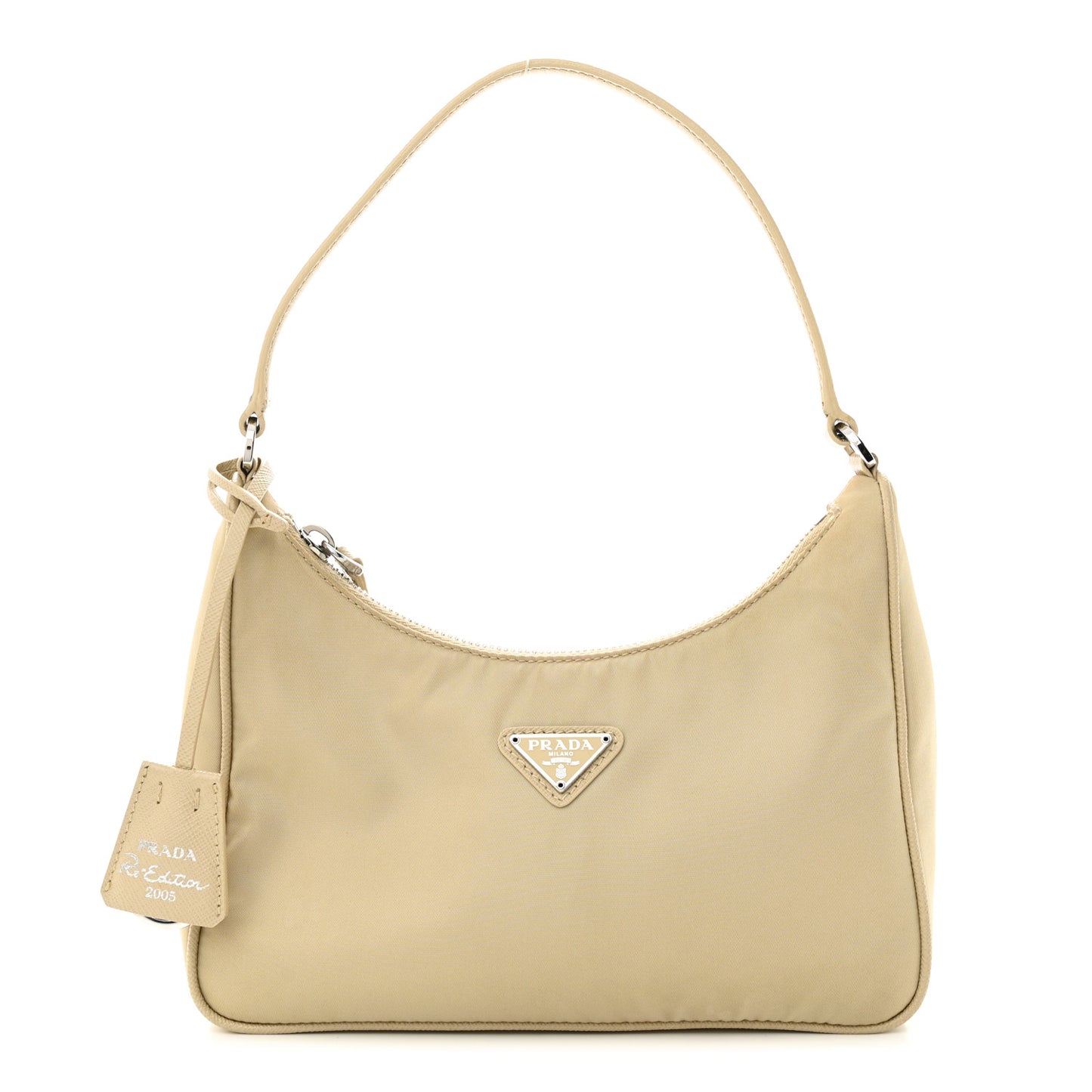 Re-Nylon Saffiano Mini Re-Edition 2000 Bag Deserto
