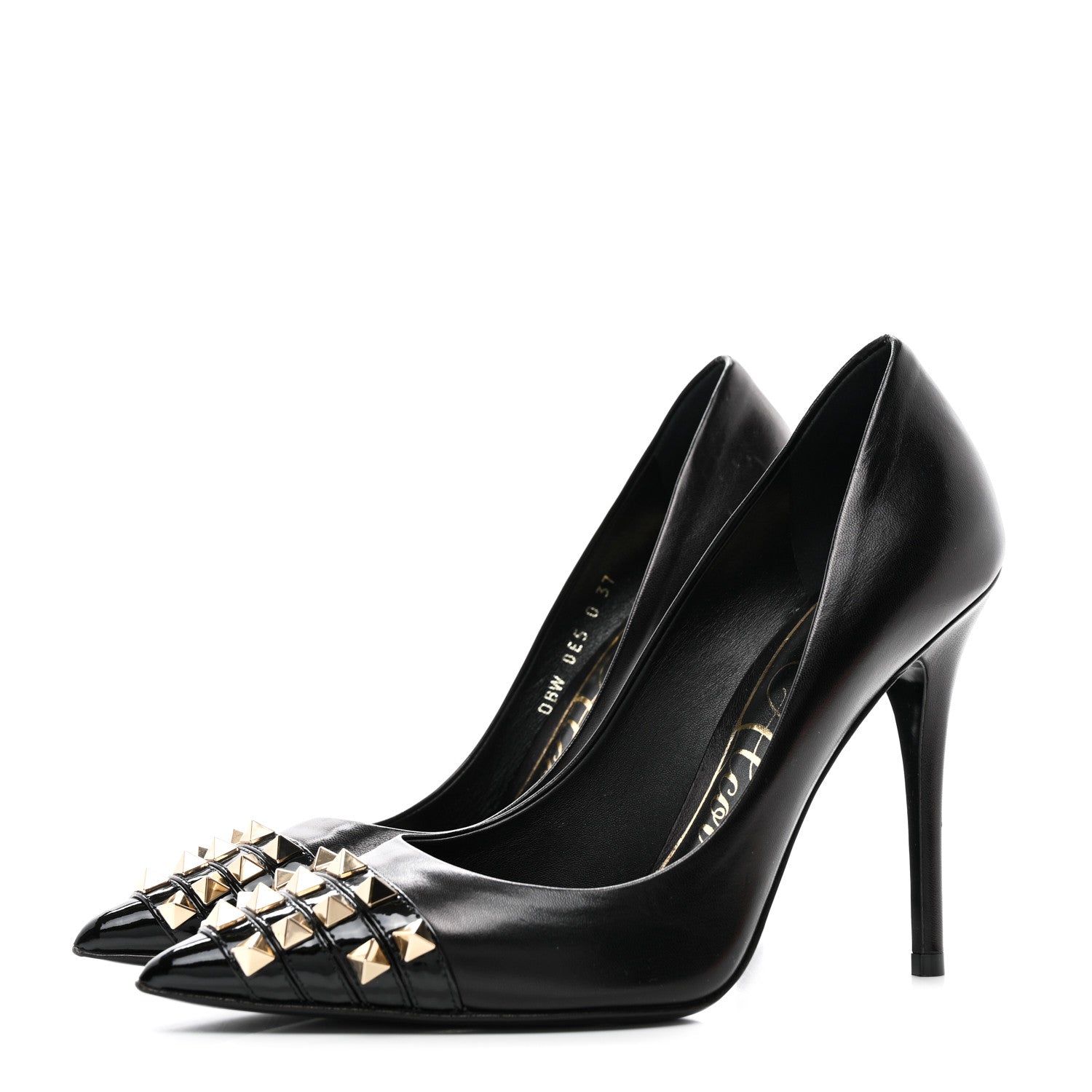 Valentino Garavani Kidskin Rockstud Alcove 110mm Pumps 37 Black 3 of 11