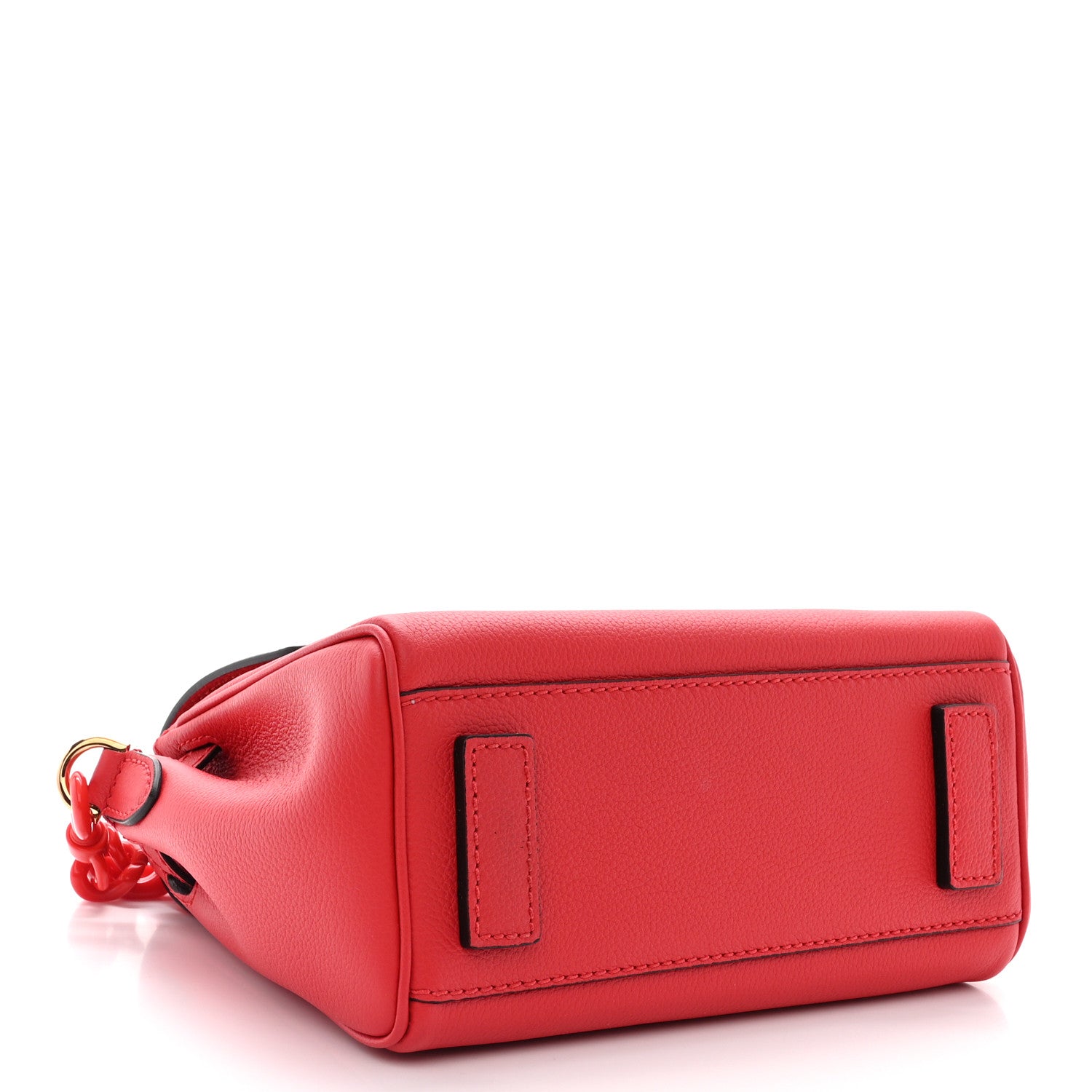 Versace Grained Calfskin Small La Medusa Top Handle Bag Red 4 of 10
