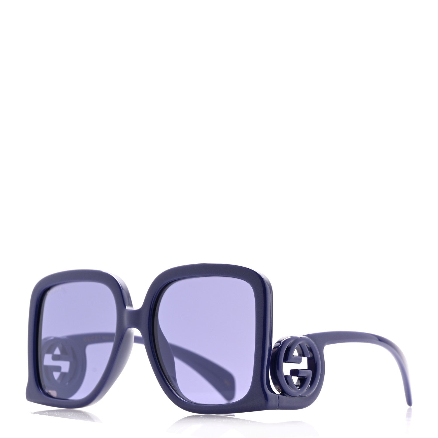 Gucci Acetate Rectangle Frame Sunglasses GG1326S Purple 1852136