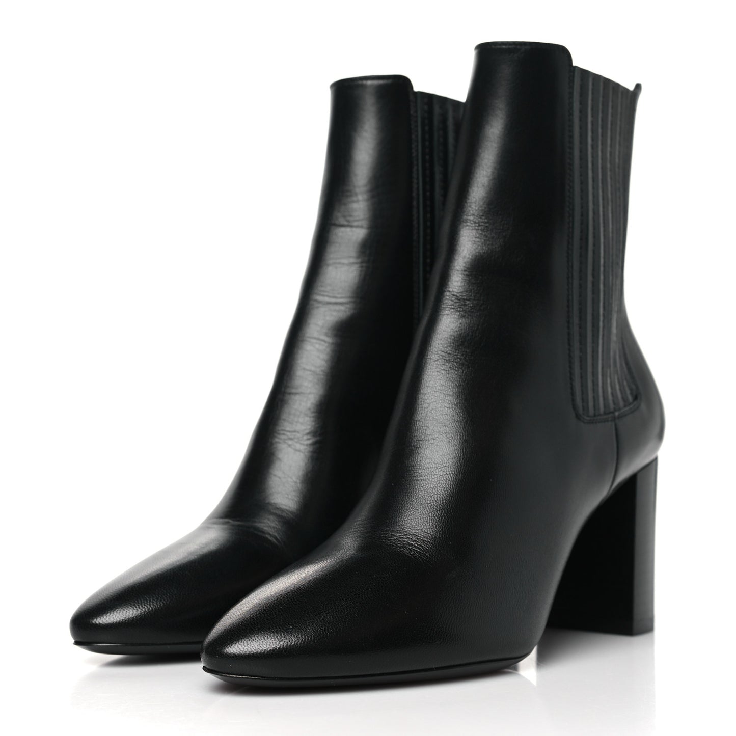 Nappa Lou 75 Ankle Zip Boots 36 Black