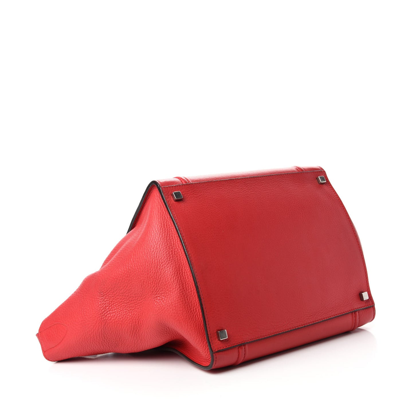 Supple Calfskin Medium Phantom Luggage Vermillion