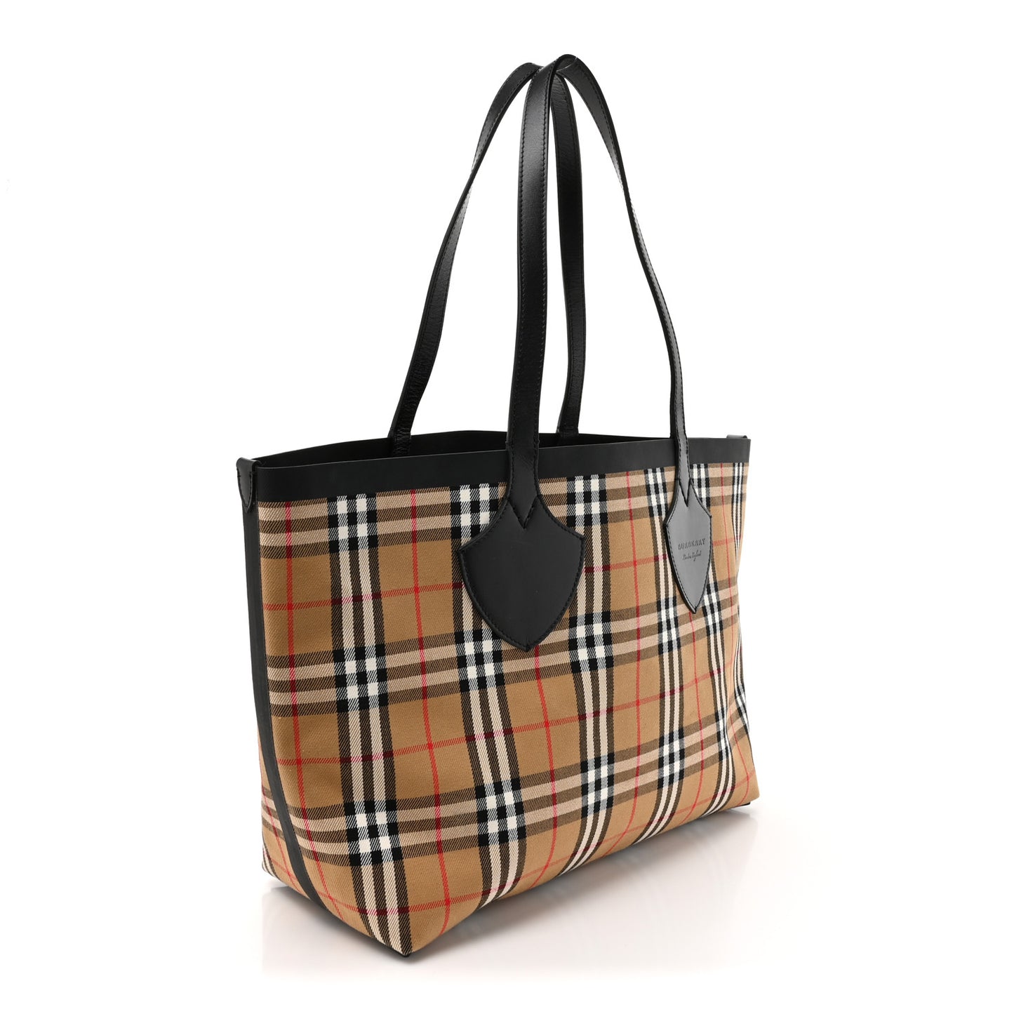Vintage Check Medium The Giant Reversible Tote Antique Yellow Bright Red